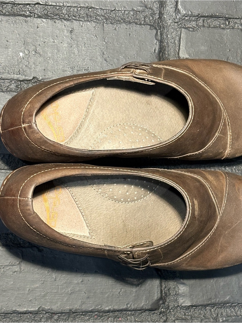 Dansko Women’s Brown Leather Slip-On Comfort Shoe - Picture 5 of 7